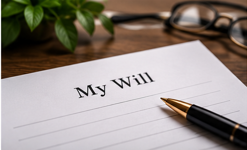 My Will document with pen